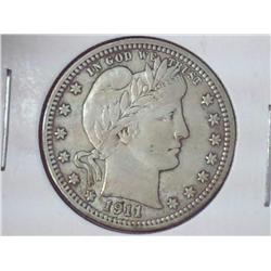 1911 BARBER QUARTER (EXTRA FINE)