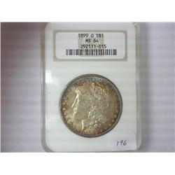 1899-O MORGAN SILVER DOLLAR NGC MS64 TONING