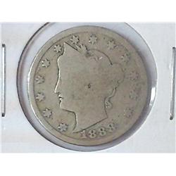 1888 LIBERTY "V" NICKEL