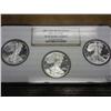 Image 1 : 1989-91 AMERICAN SILVER EAGLES NGC PF69 ULTRA CAM
