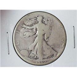1919 WALKING LIBERTY HALF DOLLAR (SEMI-KEY)