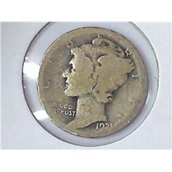 1921-D MERCURY DIME (KEY DATE)