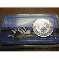2001 AUSTRALIA ONE DOLLAR KOOKABURRA  (UNC)
