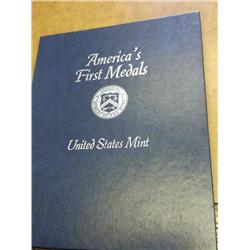 US MINT AMERICAS 1ST MEDALS 11 PIECE PEWTER SET