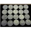 Image 2 : 20 ASSORTED WASHINGTON SILVER QUARTERS