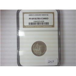 2005-S OCEAN VIEW NICKEL NGC PF69 ULTRA CAMEO