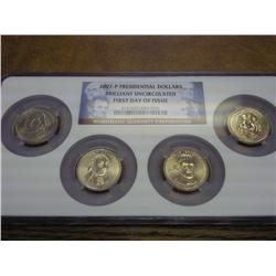 2007-P PRESIDENTIAL DOLLAR SET NGC BU 1ST DAYISSUE
