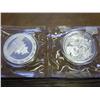 Image 2 : 2-2005 CHINA 10 YUAN SILVER PANDA COINS (UNC)