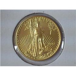 1992 US $5 AMERICAN GOLD EAGLE (UNC)