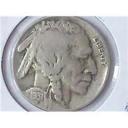 1931-S BUFFALO NICKEL (VERY FINE)