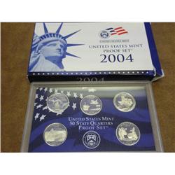 PARTIAL 2004 PROOF SET, QUARTERS ONLY