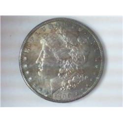 1900-O MORGAN SILVER DOLLAR (UNC) TONED