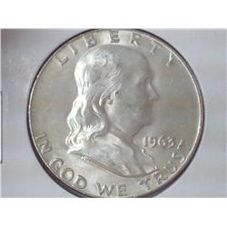 1963-D FRANKLIN HALF DOLLAR (UNC)