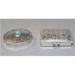 TWO NAVAJO PILLBOXES