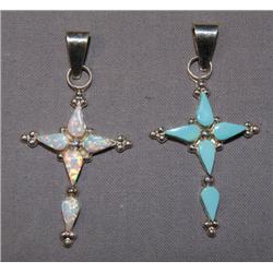 TWO ZUNI PENDANTS