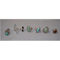 7 NAVAJO RINGS