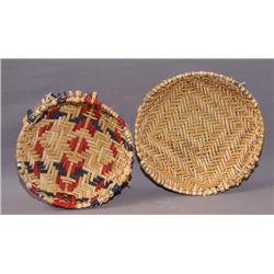 2 HOPI  BASKETRY BOWLS