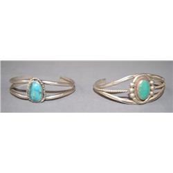 2 NAVAJO SILVER BRACELETS