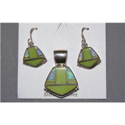 NAVAJO SILVER PENDANT SET