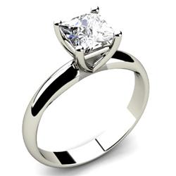 1.50 ct Princess cut Diamond Solitaire Ring, F-G, SI2