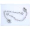 Image 4 : 14k White Gold Dangling Earrings with Diamonds