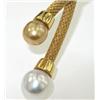 Image 2 : 18K Yellow Gold Pearl Necklace