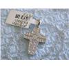 Image 4 : 14k White Gold Necklace with Cross Pendant