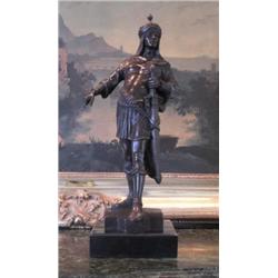Magnificent Bronze Sculpture Arabian Knight