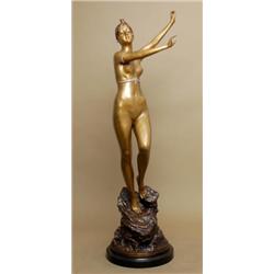 Diane Nude by Paul Aichele Bronze Sculpture