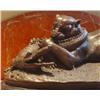 Image 2 : Imposing Bronze Sculpture Fighting Panther & Alliga