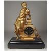 Image 1 : French Gilt Figural Clock