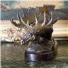 Image 2 : Magnificent Bronze Sculpture Moose in the Marsh