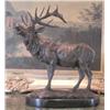 Image 1 : Large Bronze Sculpture Standing Elk