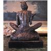 Image 2 : Glorious Bronze Sculpture Seated Native American In