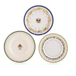 European Porcelain Cabinet Plates in Cases
