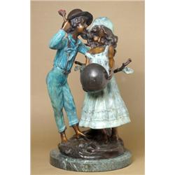 Children with Ball by Louis-Auguste Moreau