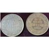 Image 1 : 151. 1917 & 18 Canada Large Cents. VG-VF.