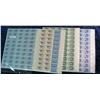 Image 2 : 205. (5) Original Mint Sheets of U.S. 4c Stamps. All different.