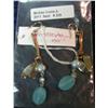 Image 2 : 235. Gemstyle drop earrings with Baby Blue beads. New in package.