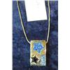 Image 2 : 243. Gemstyle .925 Fine Necklace with Pendant. Star design.