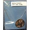 Image 2 : 302. Sterling Silver Ladies' Necklace and pendant with multi-colored