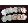 Image 2 : 352. (11) Assorted Date Mercury Dimes Grading Vf-ef.