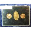 361. 1964 Masonic Lincoln Cent Three-Piece Set. Gem BU.