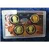 Image 1 : 610. 2010 S U.S. Proof Presidential Dollar Set in original plastic case. (4 pcs.)