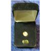 Image 2 : 647. 14K Gold Miniature St. Gaudens Coin in velvet-lined case.