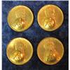 Image 2 : 661. (3) 1951 D Uncirculated Punchout Masonic Pennies.