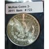 Image 2 : 723. 1881 S Morgan Silver Dollar. MS 64 Deep Mirror Prooflike.