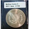 Image 2 : 726. 1882 S Morgan Silver Dollar. Uncirculated.
