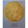 Image 2 : 794. 1935 S U.S. Silver Peace Dollar. VF 20. In a Whitman folder.
