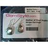 Image 2 : 869. GemStyle Mother of Pearl Stripe Earrings.